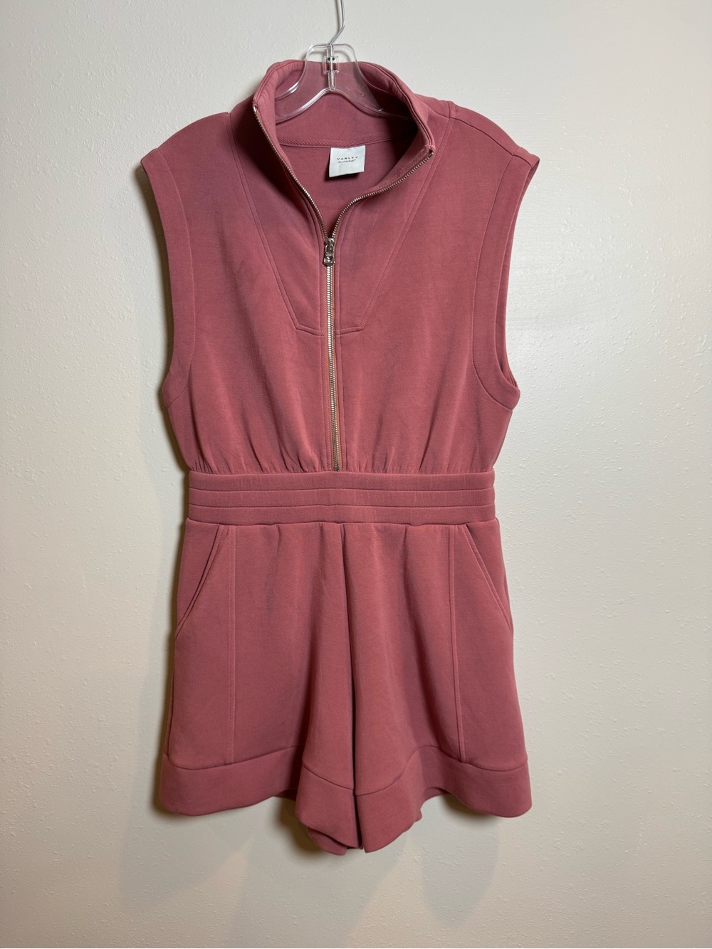 Varley Linvale Double Soft Playsuit Size Medium Shorts Jumper
